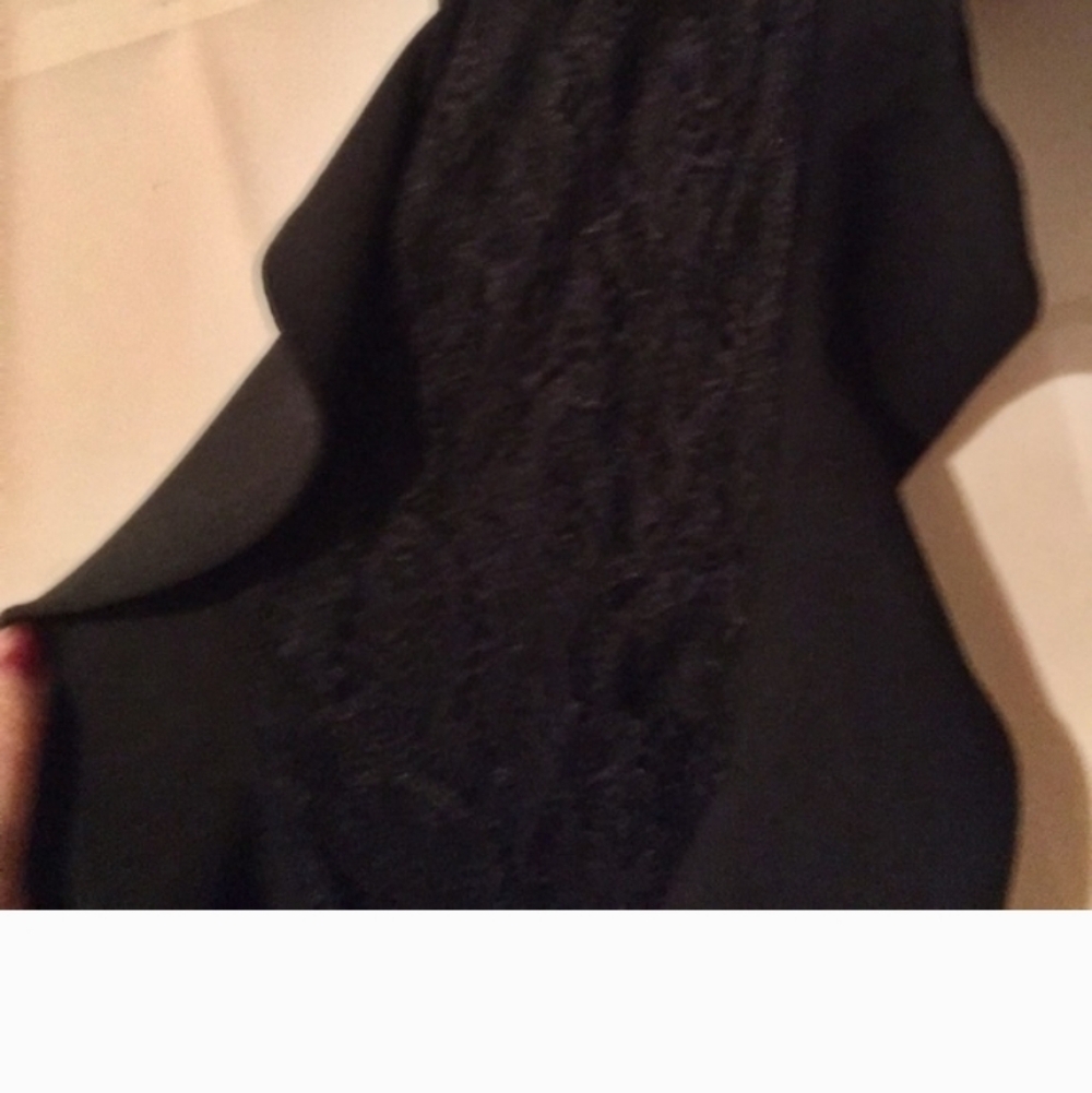 Nwot Elegant Black Lace Versatile Rouched JUMPSUIT - Picture 12 of 16